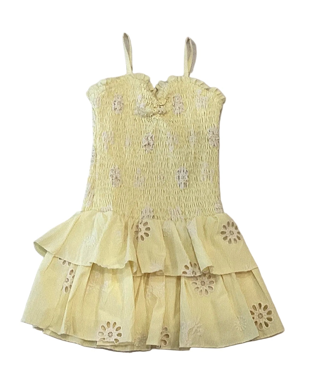 Flowers by Zoe DRESS YELLOW EYELET 62