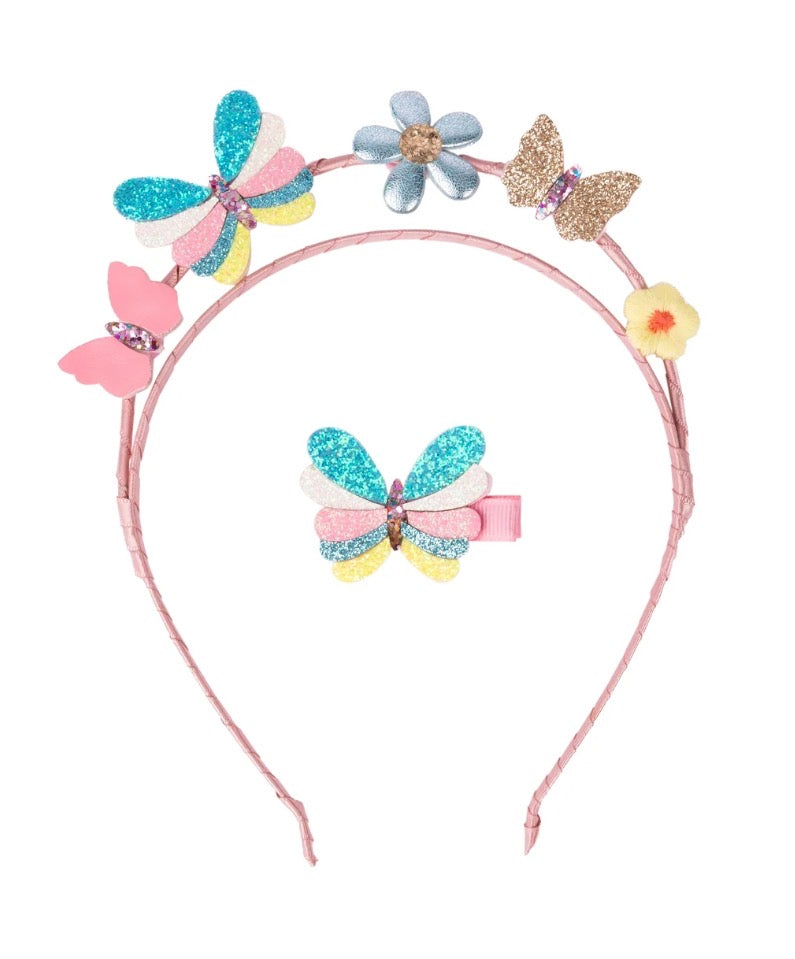 89083 Butterflies for Days Headband & Hair Clip