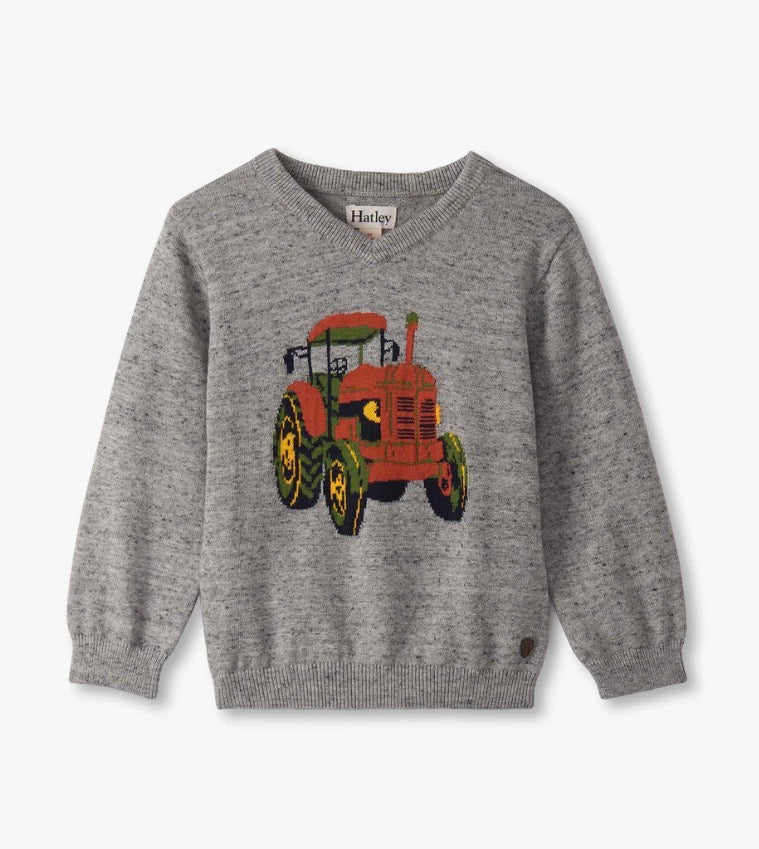 TRACTOR V NECK SWEATER