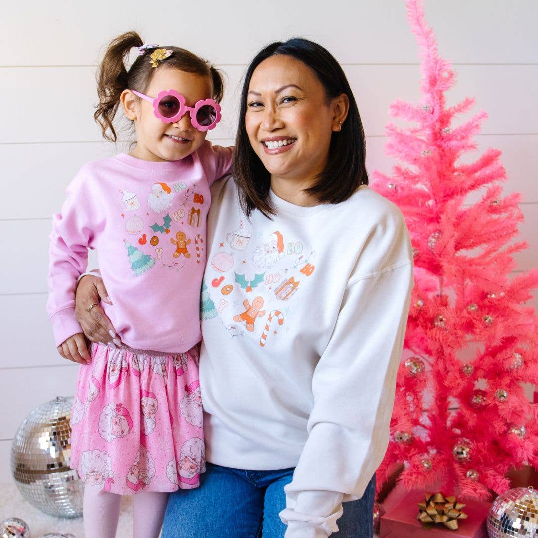 Christmas Doodle Sweatshirt - Kids Holiday Crewneck: