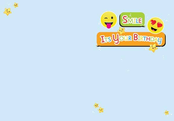 Emoji Birthday Foil Card