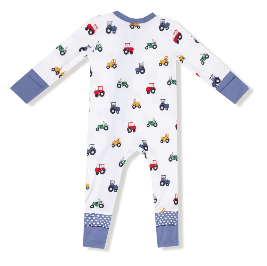 Mini Tractors - 2 Way Zipper Romper