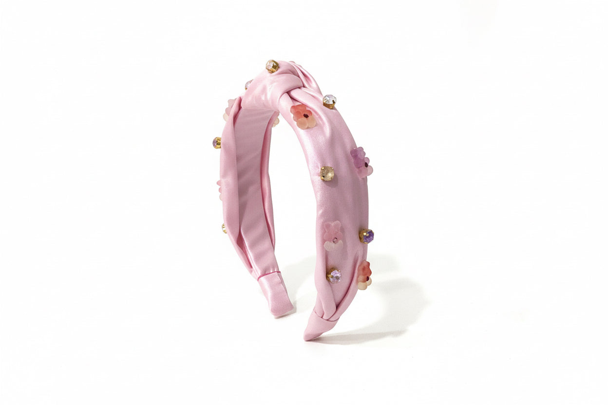 Bari Lynn Shimmer knot gummy bear gem headband
