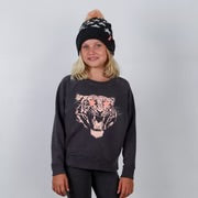 "STAR STRUCK" GIRLS BOXY SWEATSHIRT:MINERAL BLACK