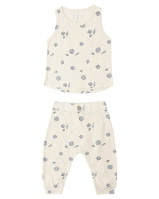 TANK + SLOUCH PANT SET SEASHELLS