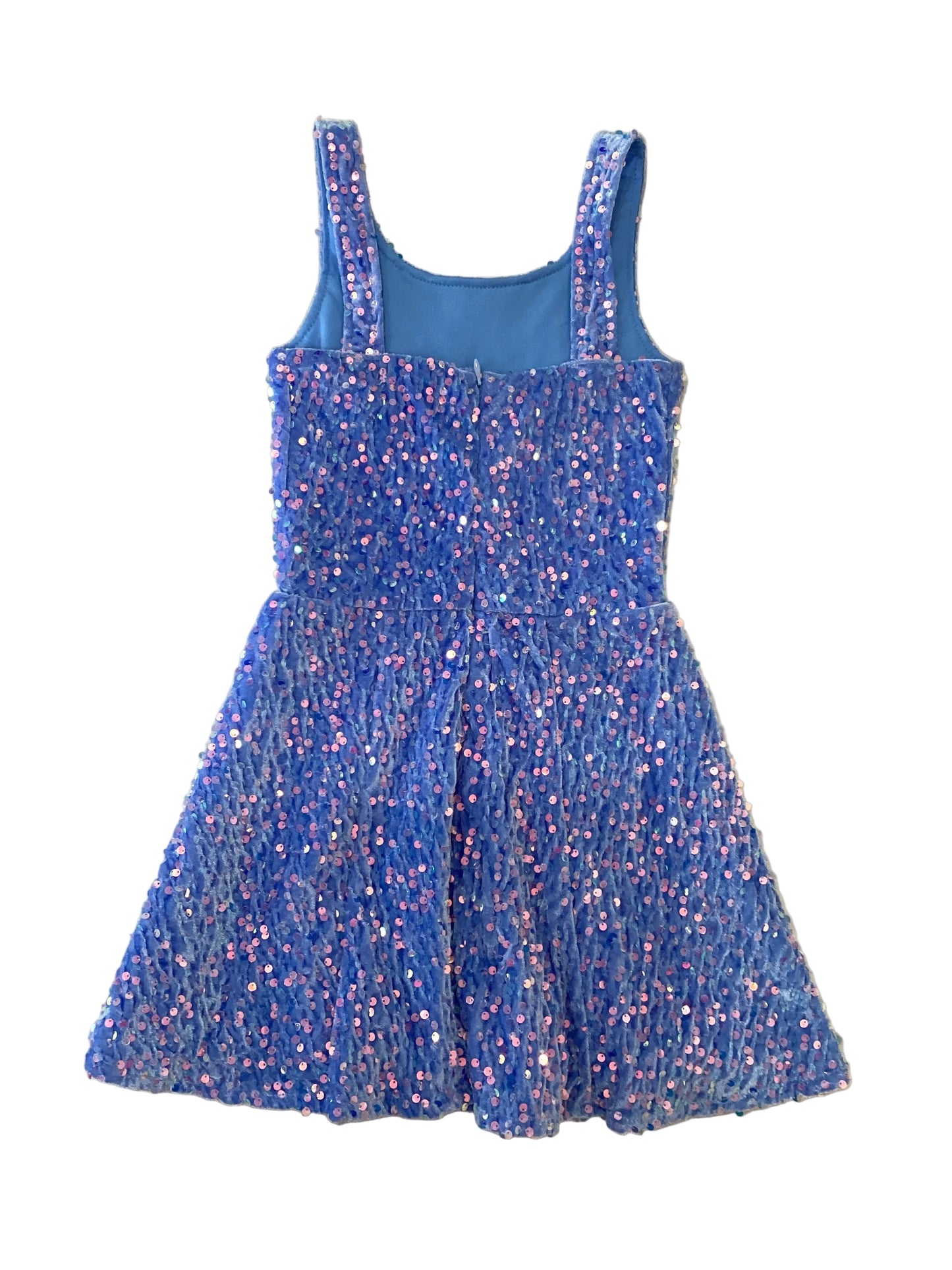FLOWERS BY ZOE BLUE SEQUIN DRESS