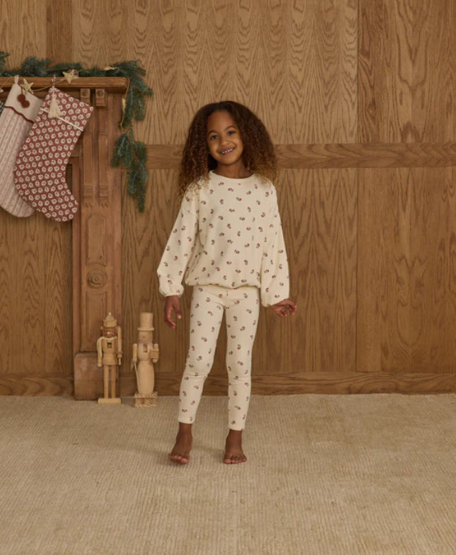 Spongey Knit Set || Ruby Ditsy