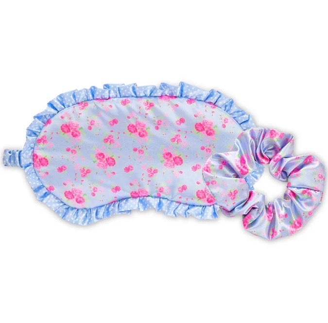 Ditsy Eye Mask and Scrunchie Set