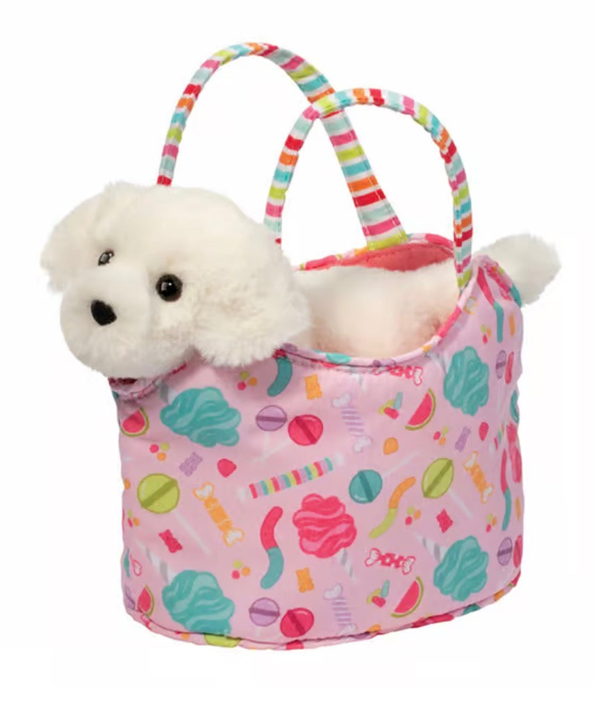 candy POP Sak w/White Retriever