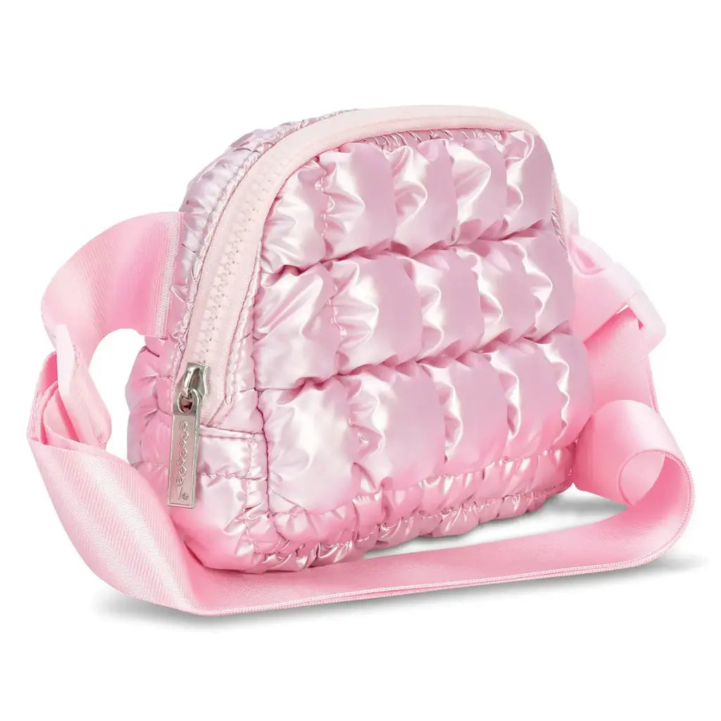 Icy Rose Puffer Belt Bag
