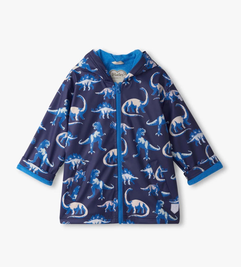 PAINTED DINOS COLOUR CHANGING RAIN JACKET