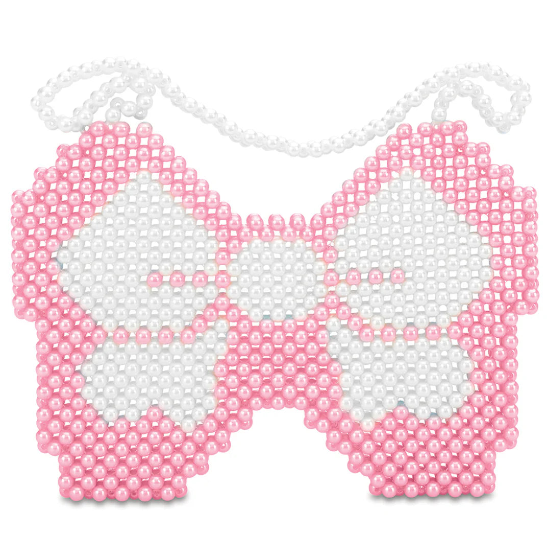 Bow Beaded Crossbody Bag