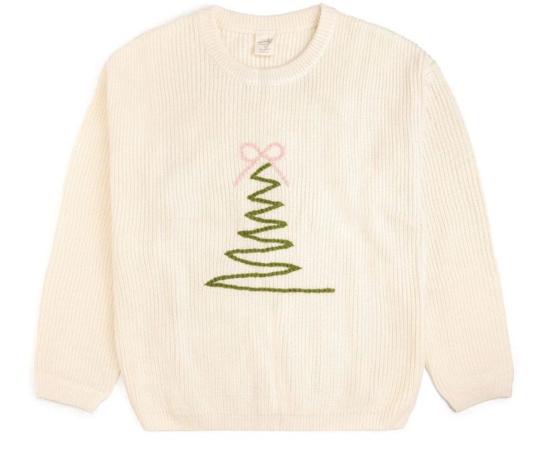 Coquette Christmas Tree Knit Sweater