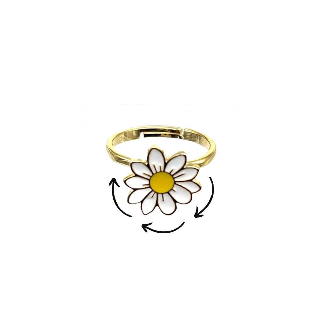 Daisy Fidget Spinner ring