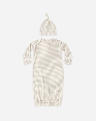 Bamboo Baby Gown + Hat Set