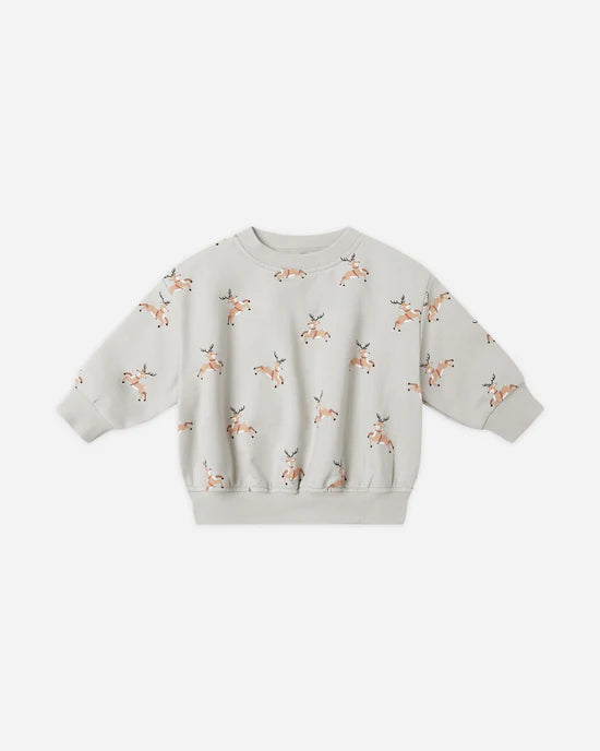 Relaxed Fleece Sweatpant and Sweatshirt || Reindeer
