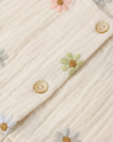 Kayli Set || Embroidered Daisies