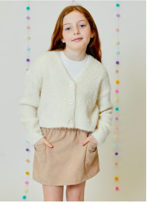 Design History Long Sleeve Cardigan-Linen