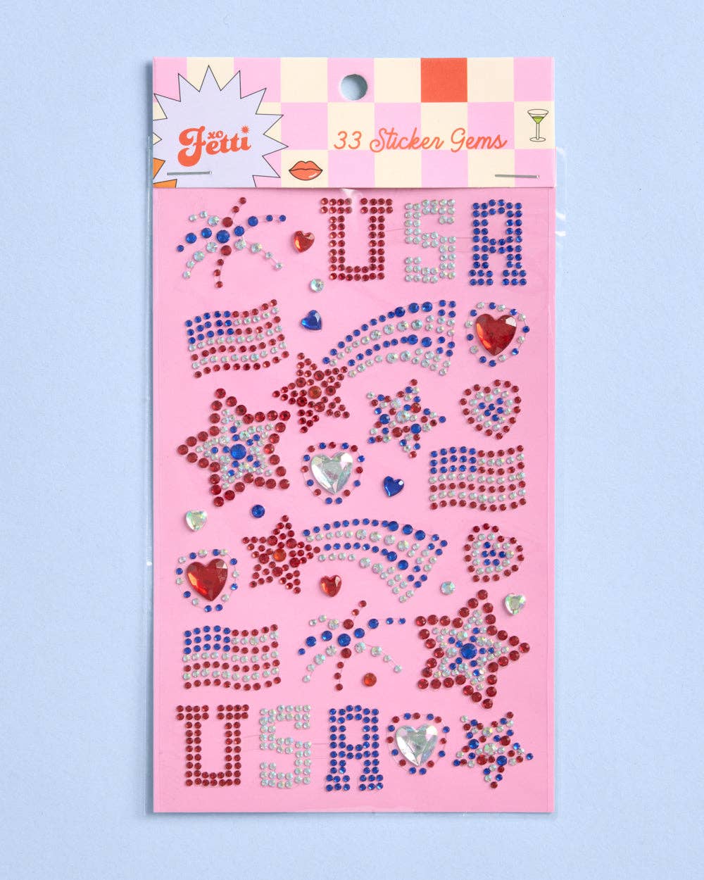 USA Face Gems | patriotic, fourth july, festival