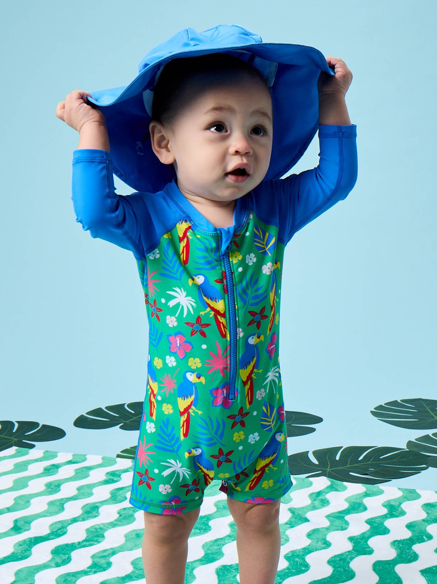 Kids Sonic Blue Sun Protective Hat