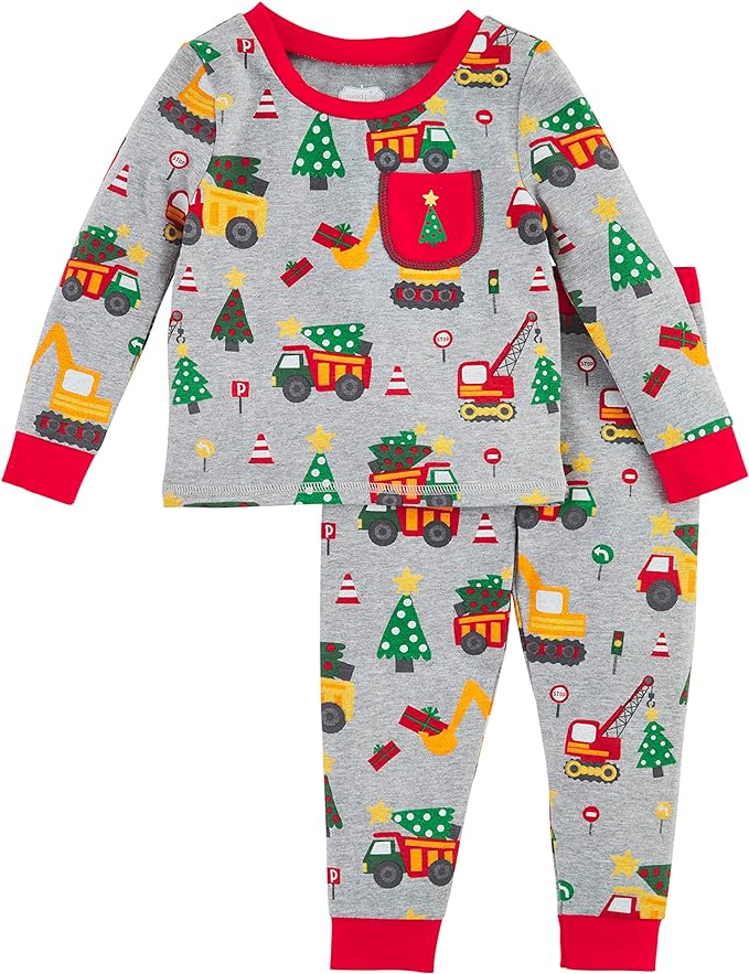 Construction Christmas Pajama Set