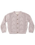 KNIT CARDIGAN LILAC MIST