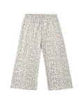 Wide Leg Sweatpant Blue Leopard