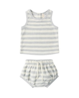 TERRY TANK + SHORT SET SKY STRIPE SKY