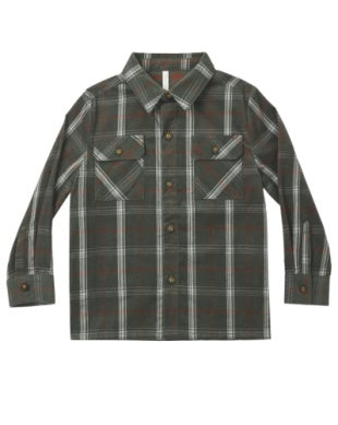 POCKETED FLANNEL SHIRT HOLIDAY PLAID