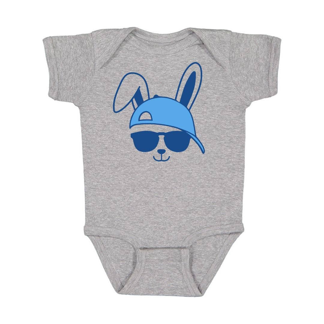 Bunny Dude Short Sleeve Bodysuit - Easter Baby Bodysuit