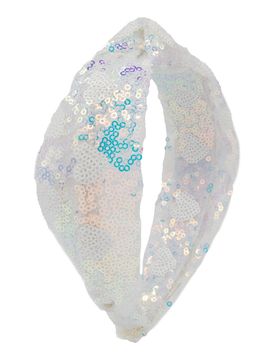 sequin heart knot headband