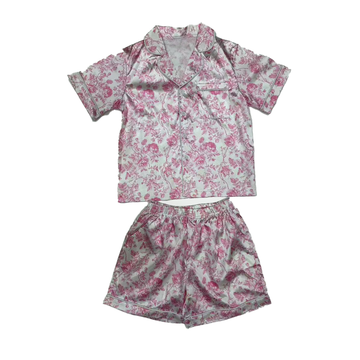 LOUNGEWEAR SET- PINK FLORAL PRINT