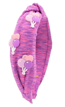 Balloon Charms on spandex knot headband