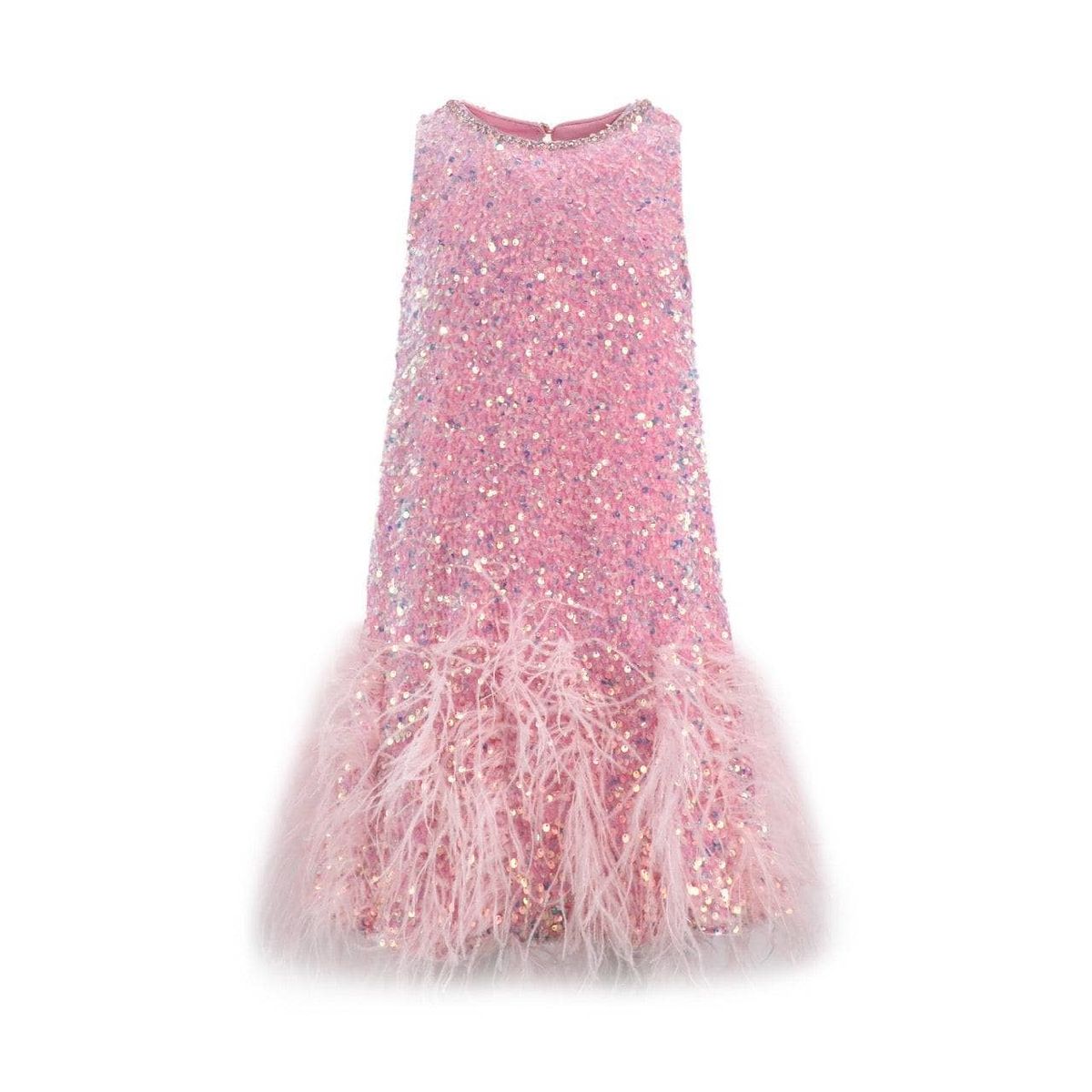 Sequin Feather Pretty Dress