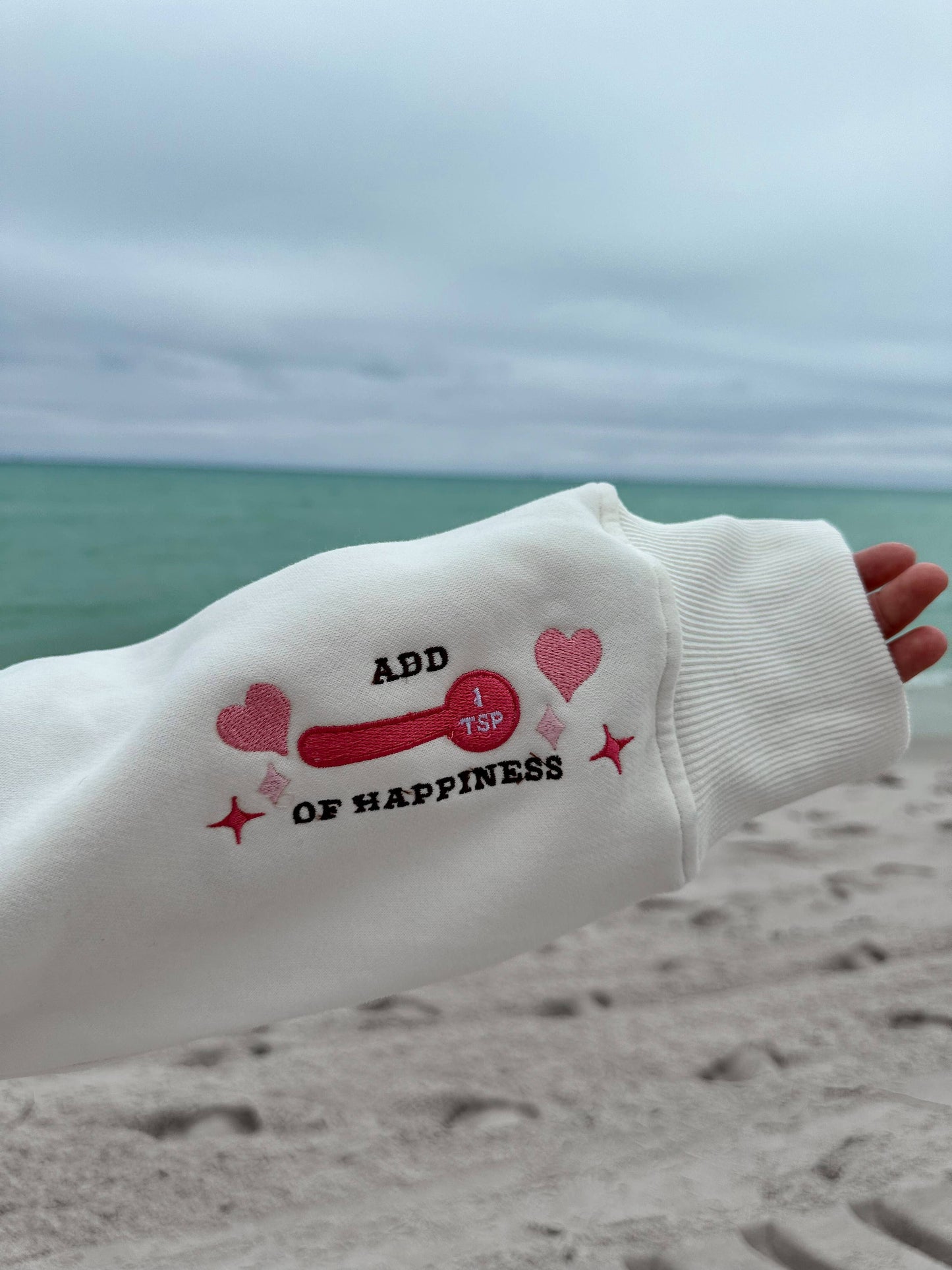 Ivory Chocolate Chip Cookie Recipe Embroider Hoodie: Seashell Ivory / Small
