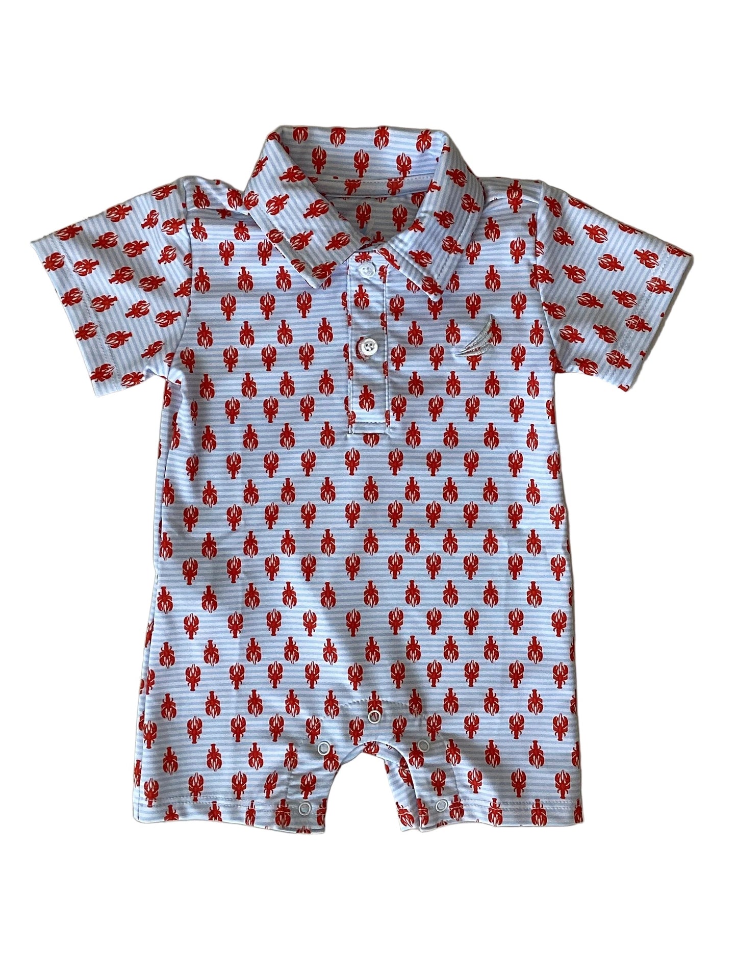 Banks - Performance Lobster Print Polo Romper