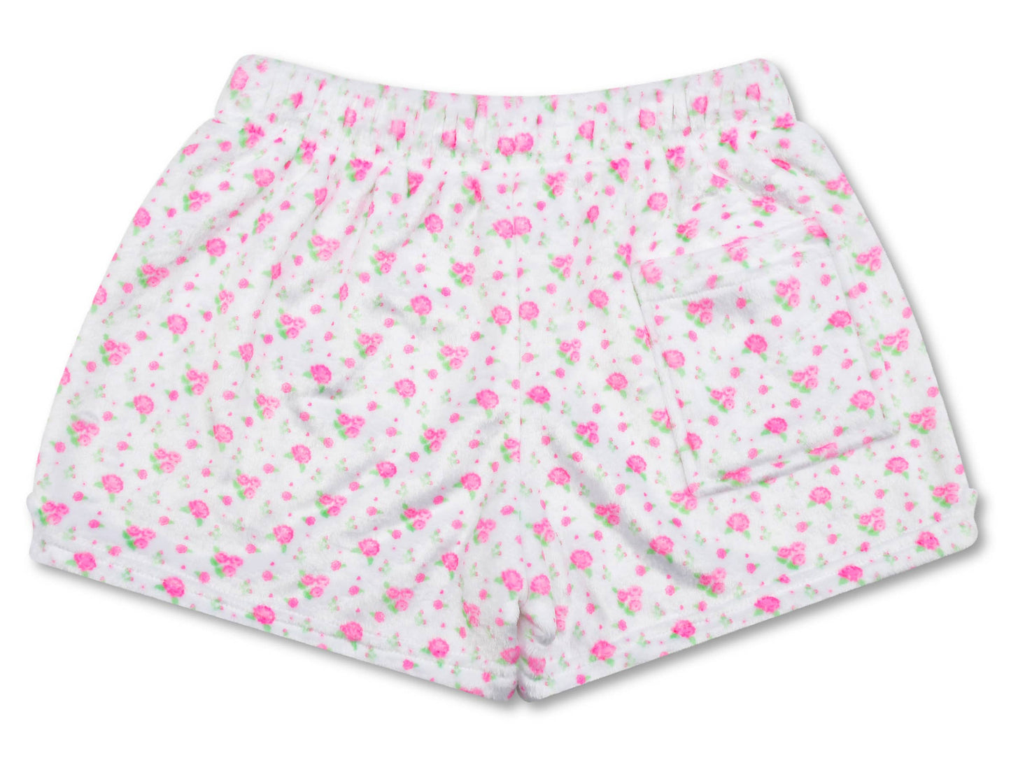 Pretty in White Plush Shorts (Medium (10-12))