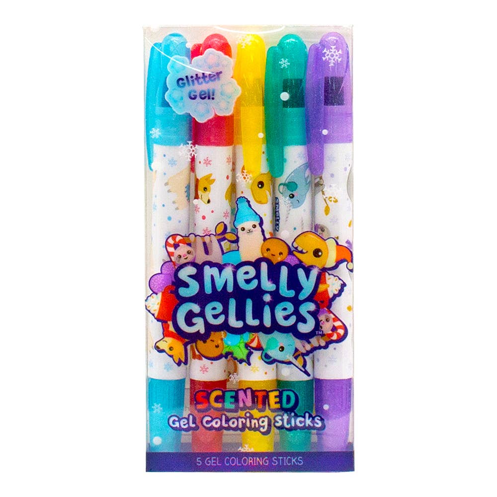 Smelly Gellies: Holiday-Scented Glitter Gel Coloring Sticks