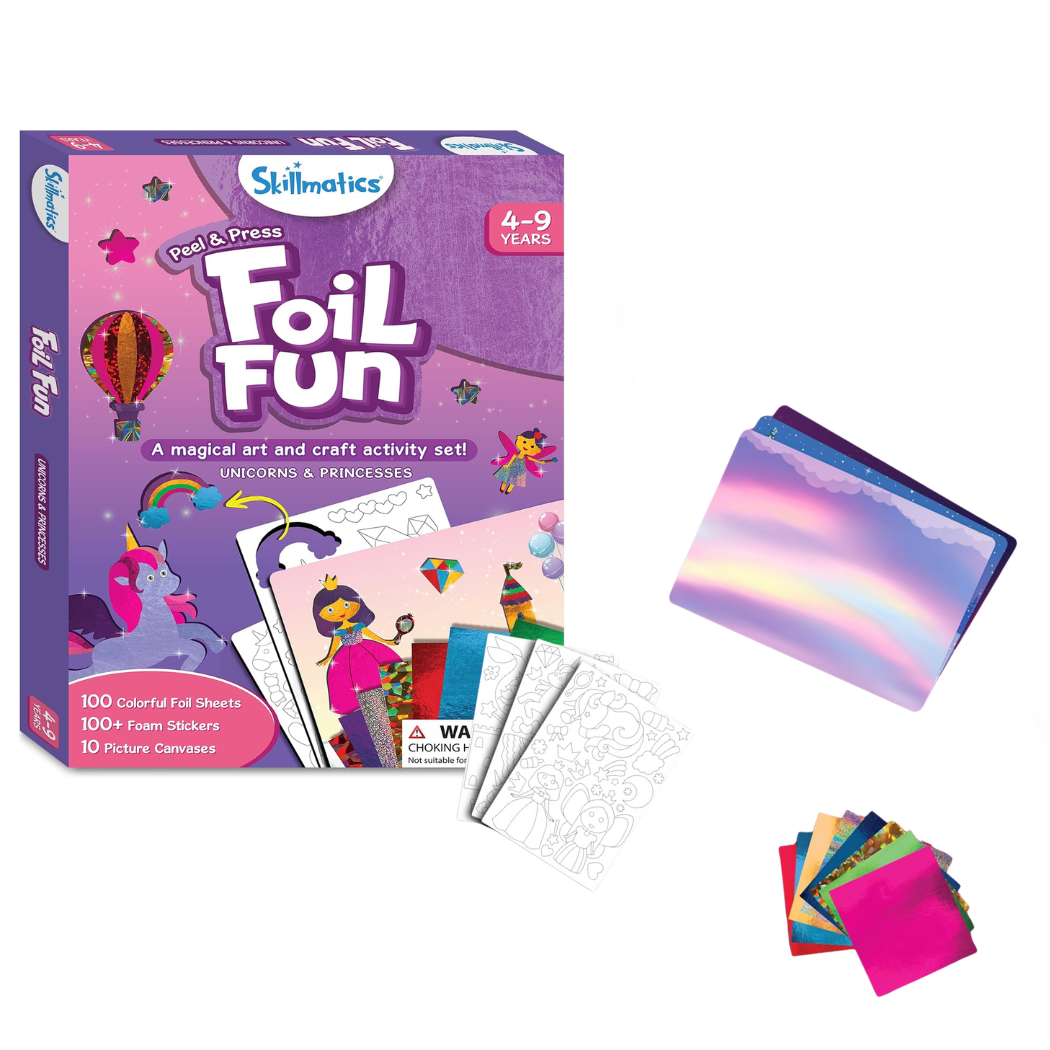 Skillmatics - Foil Fun - Unicorn and Princess Craft Kits