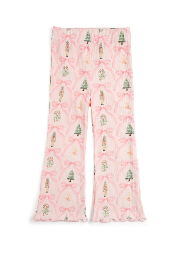Nutcracker Trellis Christmas Flare Legging