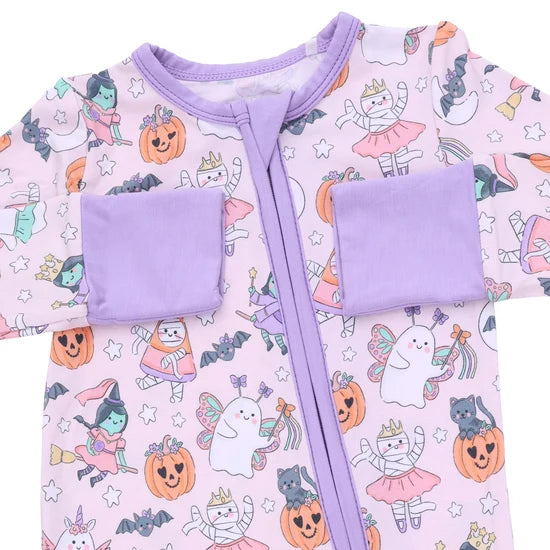 Halloween Monster Dress Up Pink - Convertible Romper