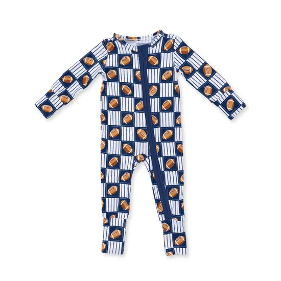 Football Patchwork - Convertible Romper