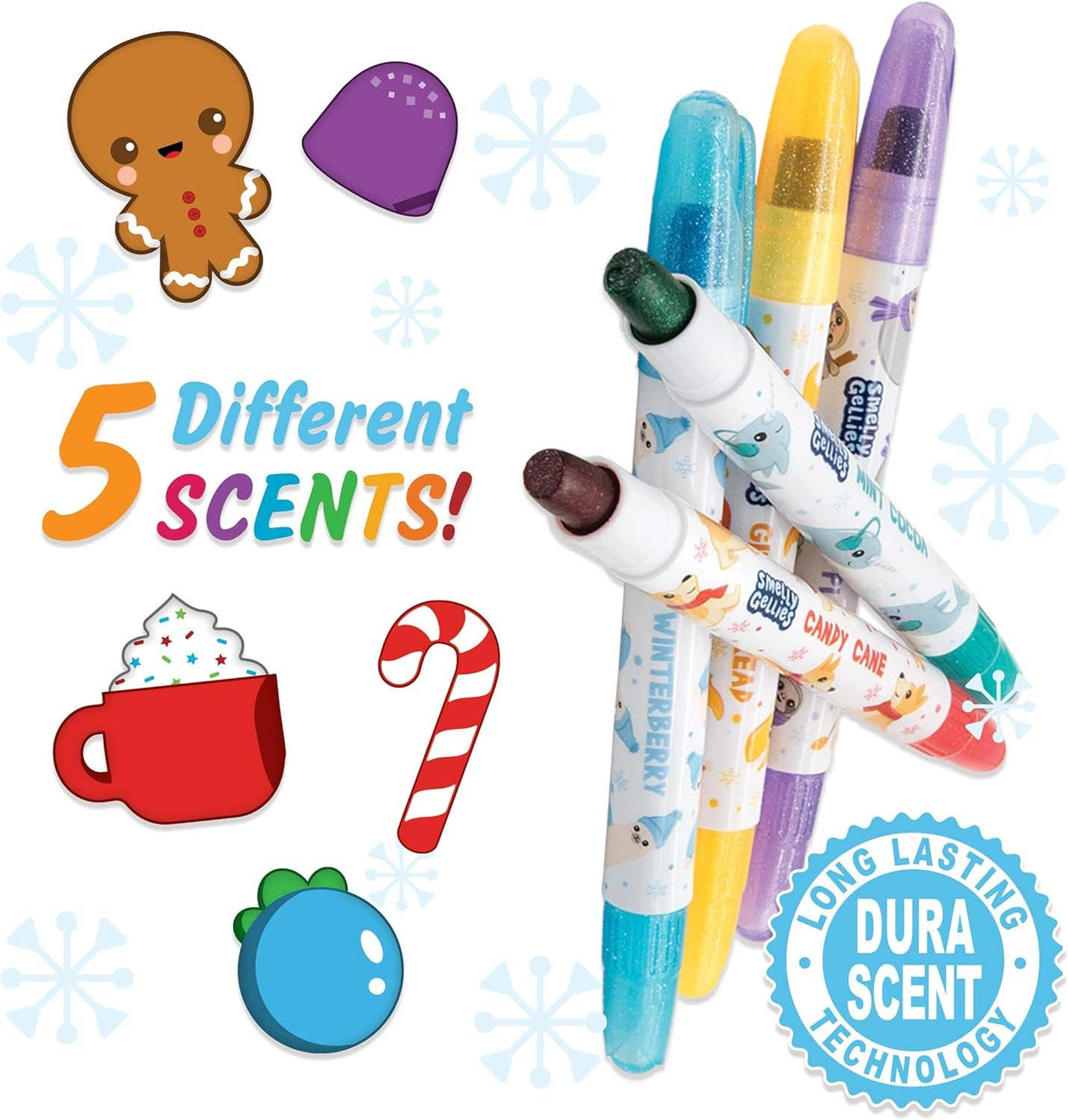 Smelly Gellies: Holiday-Scented Glitter Gel Coloring Sticks