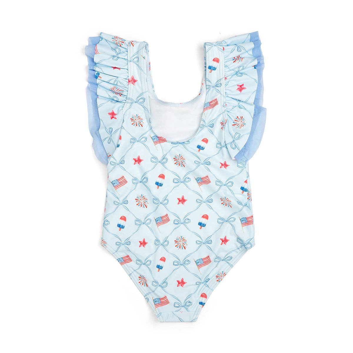 Patriotic Trellis Bathing Suit - Fourth of July - Swimwear