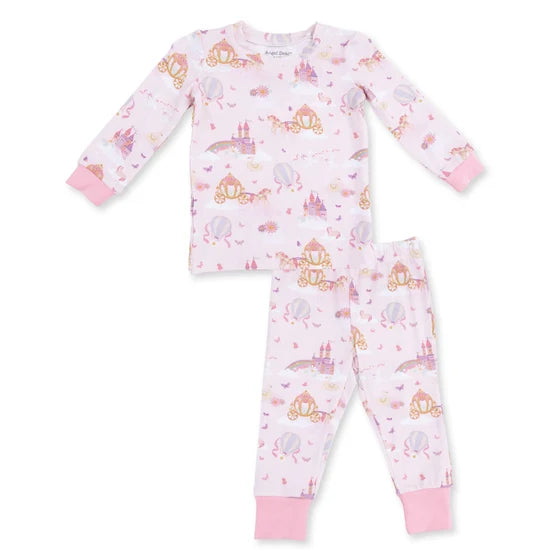 Princess Unicorns and Castle - Long Sleeve Loungewear Set
