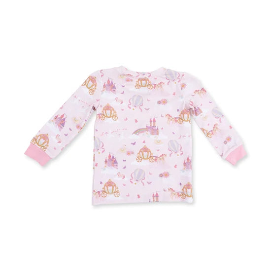 Princess Unicorns and Castle - Long Sleeve Loungewear Set