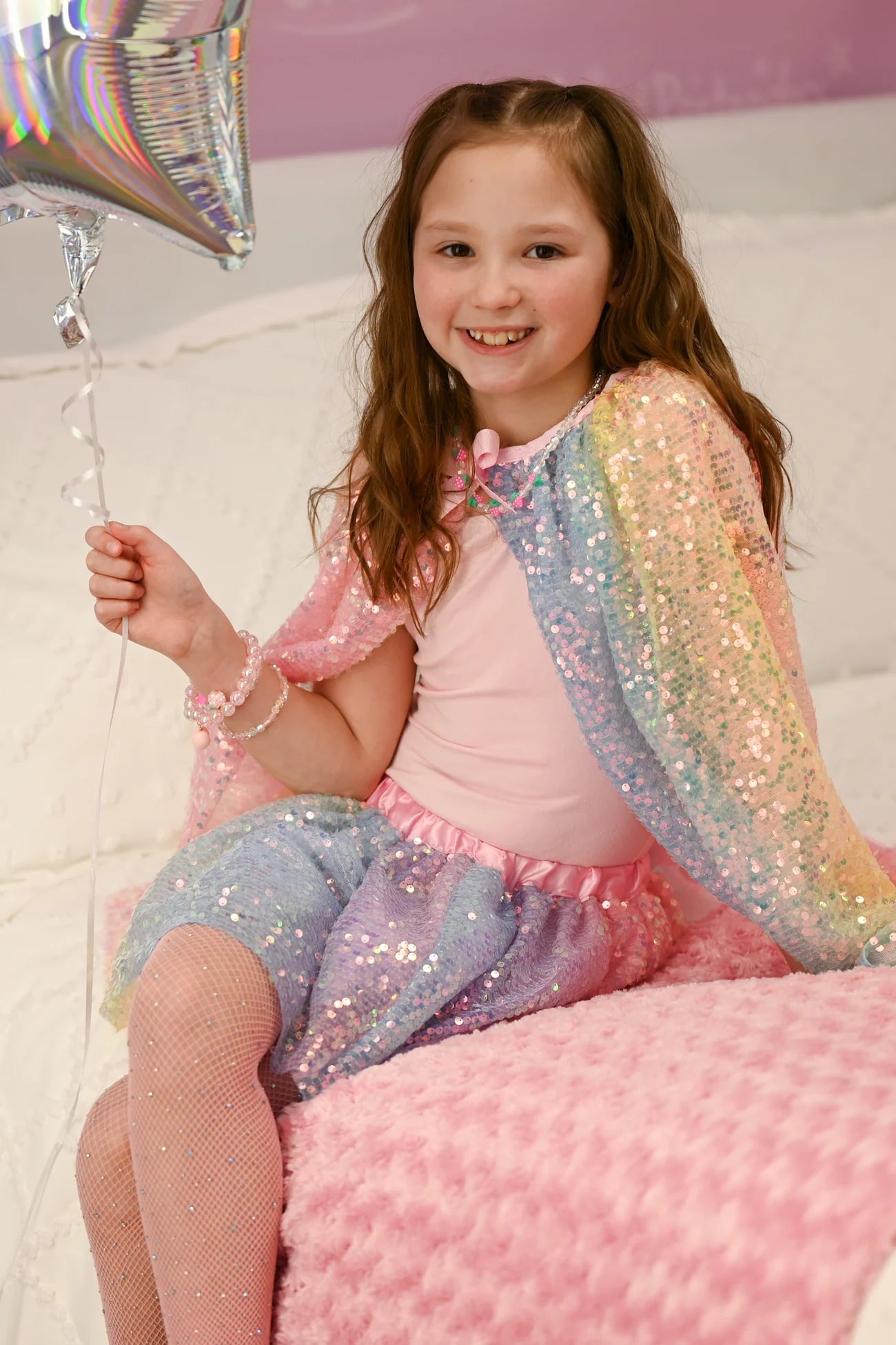 40605 Ombre Sequins Skirt, Size 4-6