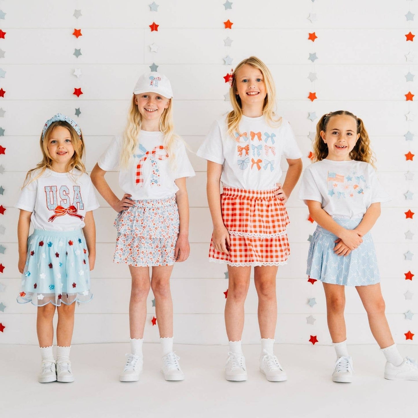 USA Stars Gemstone Headband - Fourth of July - Mommy & Me