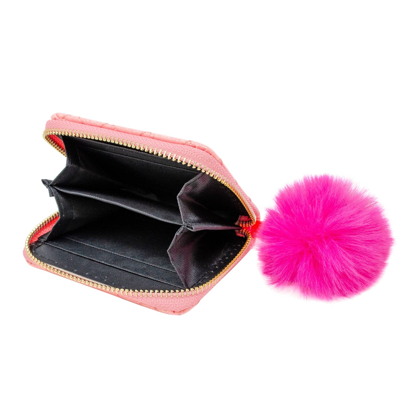 Girls Sparkle Quilted Wallet: Sky Blue