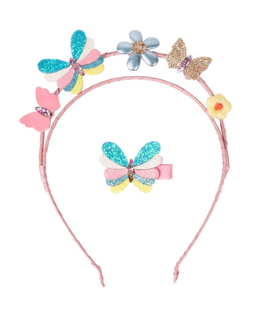 89083 Butterflies for Days Headband & Hair Clip